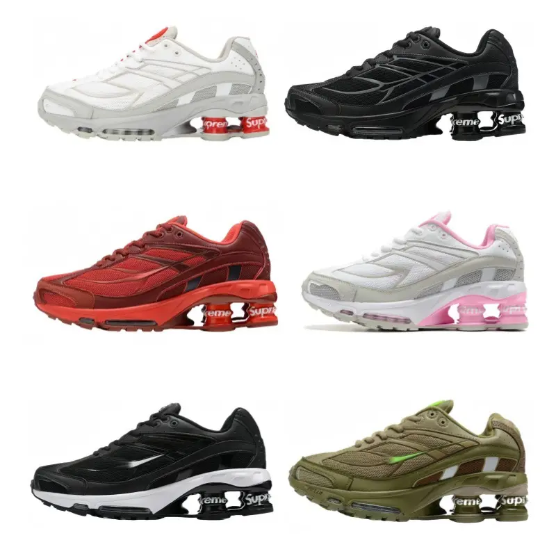 Putian Shoes Cross-Border Air-Cushioned Running Shoes Shox Ride2 Collaboration Retro Cushioning Sports Shoes 4-Column Unisex Sneakers