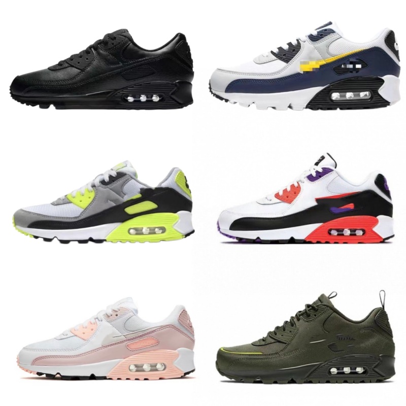 Putian Shoes Air Max90 Foreign Trade Air-Cushioned Shoes, Breathable, Shock-Absorbing, Casual, Versatile, Unisex Couple Sports Running Shoes