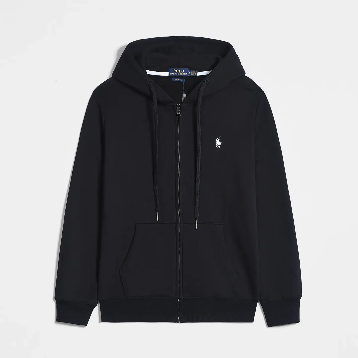 Spring and Autumn Pony Thin RL Hooded Cardigan Solid Color Sweatshirt Embroidery Loose Large Size Paul Men's Polo Jacket