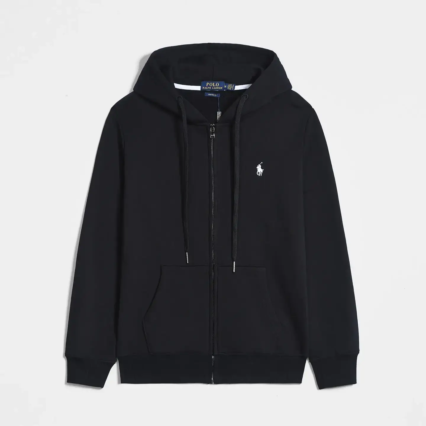Spring and Autumn Pony Thin RL Hooded Cardigan Solid Color Sweatshirt Embroidery Loose Large Size Paul Men's Polo Jacket